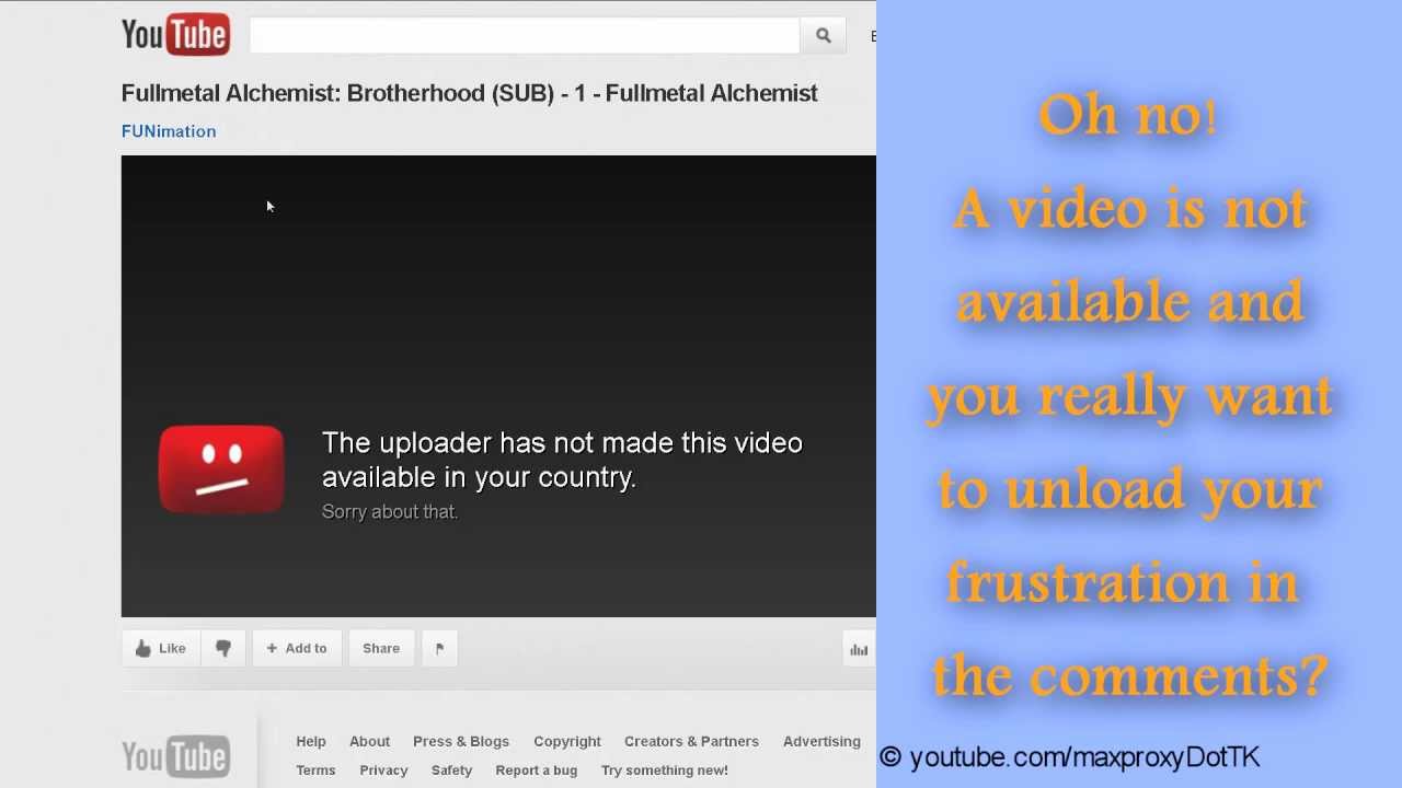 How To Access Blocked Videos On Youtube