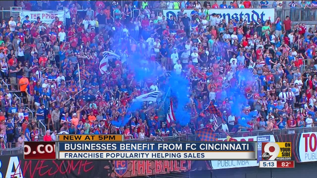 How is FC Cincinnati helping local businesses?