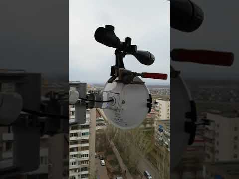 Mikrotik nRay 60Ghz point to point aiming using scope
