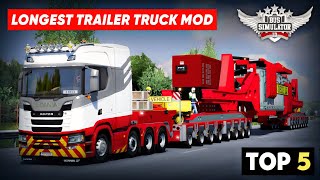 TOP 5 LONGEST TRAILER TRUCK MOD For Bus Simulator Indonesia || Bussid Mod || Offroad Gamers || screenshot 4