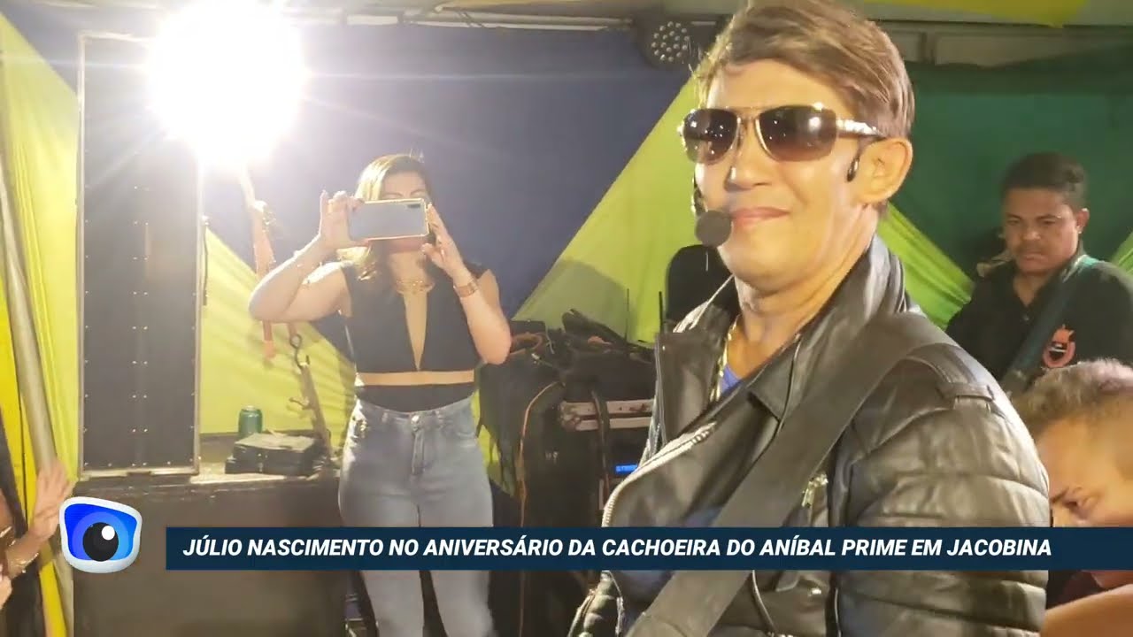 Júlio Nascimento na festa de aniversário  da Cachoeira do Aníbal Prime em Jacobina