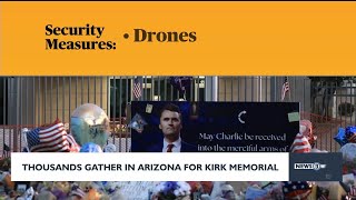 Thousands gather for Charlie Kirk's memorial in Arizona