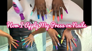 How I apply my Press On Nails from The Nailest