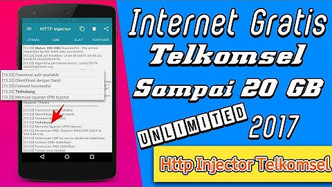 CARA INTERNET GRATIS 20 GB TELKOMSEL TERBARU 2017 - HTTP INJECTOR 100% Work VideoMax