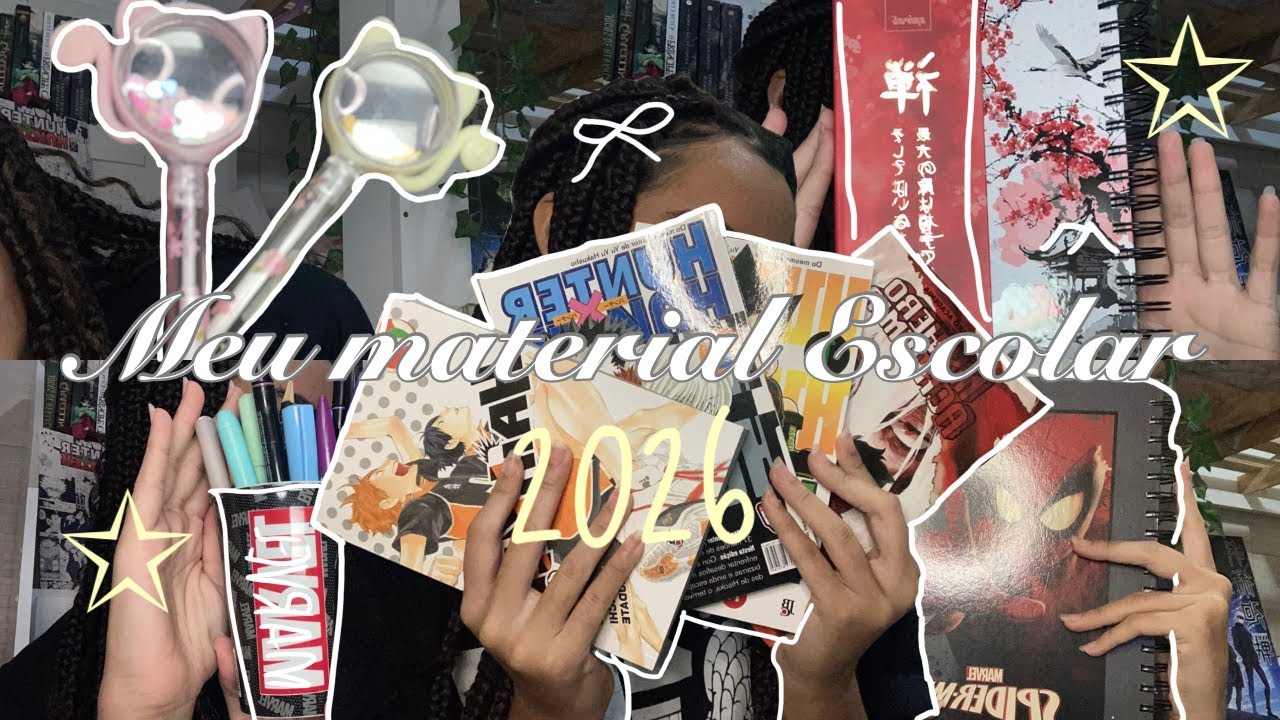Meu Material Escolar 2026|Canetas,marca-texto,estojo….🧚🏻‍♀️