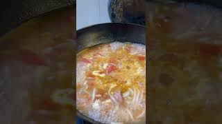 Easy kind of my udon  noodles soup w/ scramble egg food shortvideo souprecipe