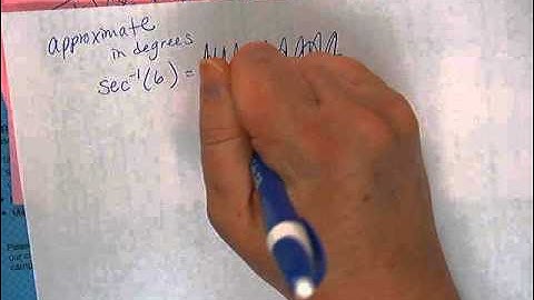 Trig 4-1 notes part 3 - more inverse trig examples reciprocals csc sec cot