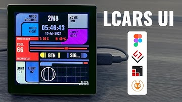 LCARS UI on ESP32 Display Panel CYD | #LVGL #ESP32 #diy #lcars #figma #ui #CheapYellowDisplay #TFT