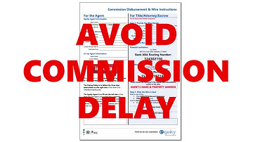 Commission Disbursement and Wire Instructions Form Explained - Equity eBit
