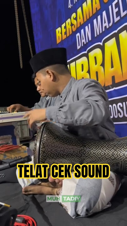 Many congregations are still checking the sound #darbuka #sholawat