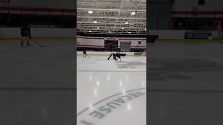 Quick touch give and go hockey drill #hockeydrills #giveandgo