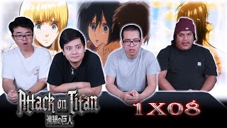 EREN IS BACK! | Attack on Titan Episode 1x08 REACTION