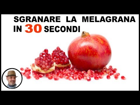 Video: Come Pulire Velocemente Un Melograno Senza Schizzi