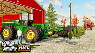 1980'S AMERICAN FARMING- FALL TILLAGE  & DAIRY COW DELIVERY! | FARMING SIMULATOR 1980'S