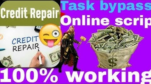 credit repair online script task bypass