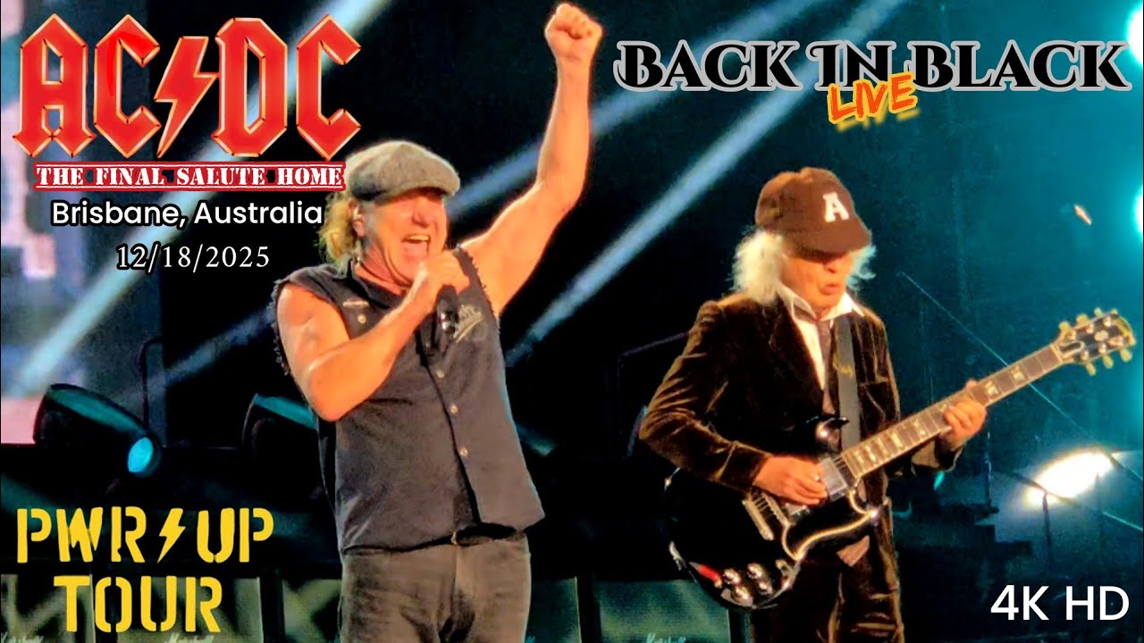 AC/DC - Back In Black - The Final Salute Home - Suncorp Stadium ...