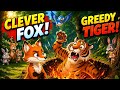 Clever Fox vs Greedy Tiger Story | Moral Story for Kids | English Cartoon Story