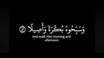 ياسر الدوسري| ماتيسر من سورة الأحزاب- قرآن شاشة سوداء