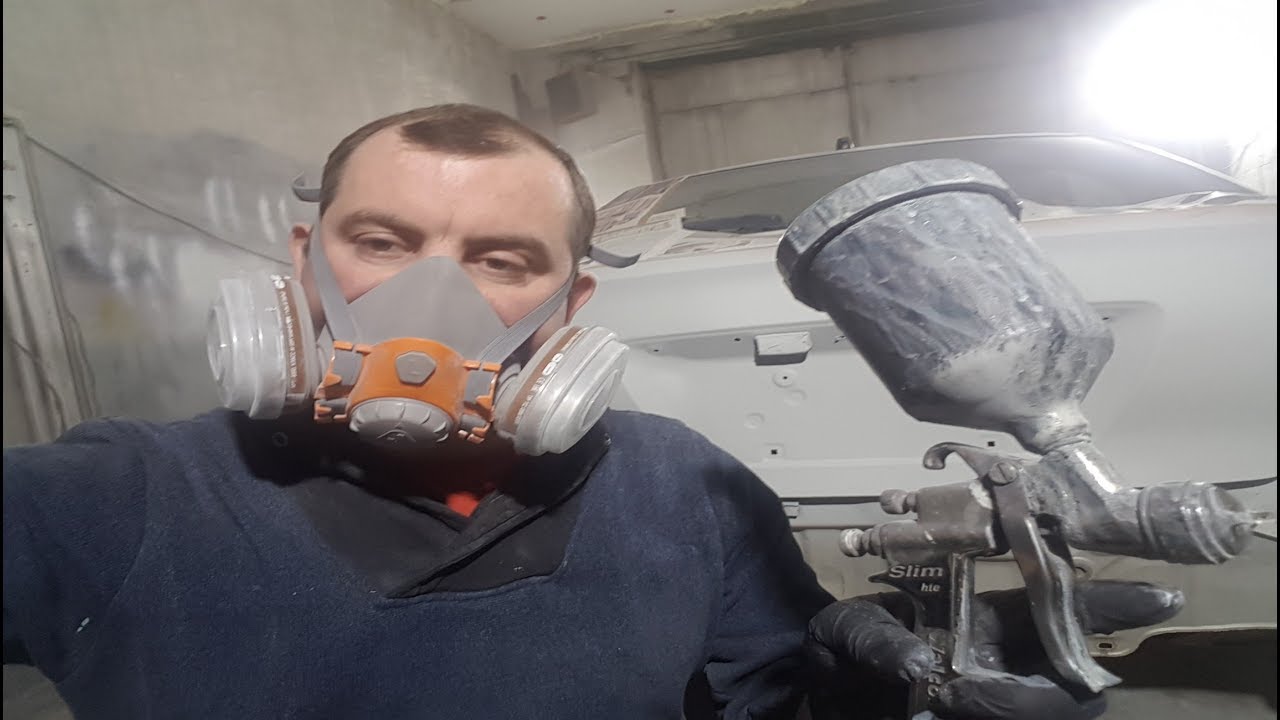 Шпаклюем грунтуем красим авто