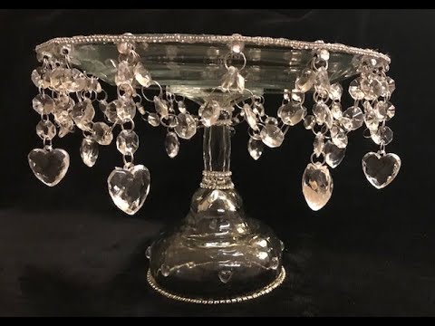 Diy Dollar Tree Glam Cake Stand You, Diy Chandelier Cake Stand