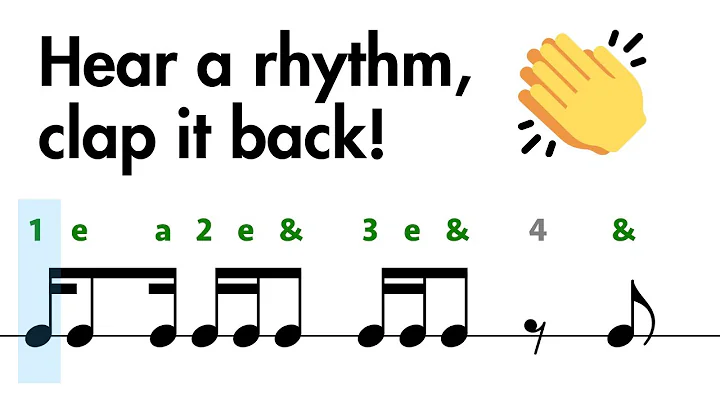 Rhythm Clap Along – Level 6 to 8 (for Beginners/Kids) 👂🎵👏