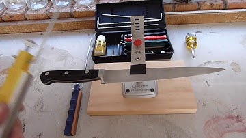 Knife sharpening using the Lansky sharpening system