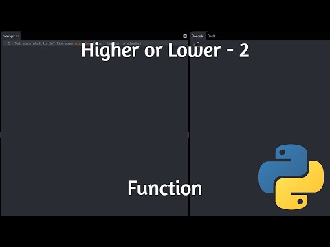 Higher or Lower Ep #2/4 - Function - Python script - YouTube