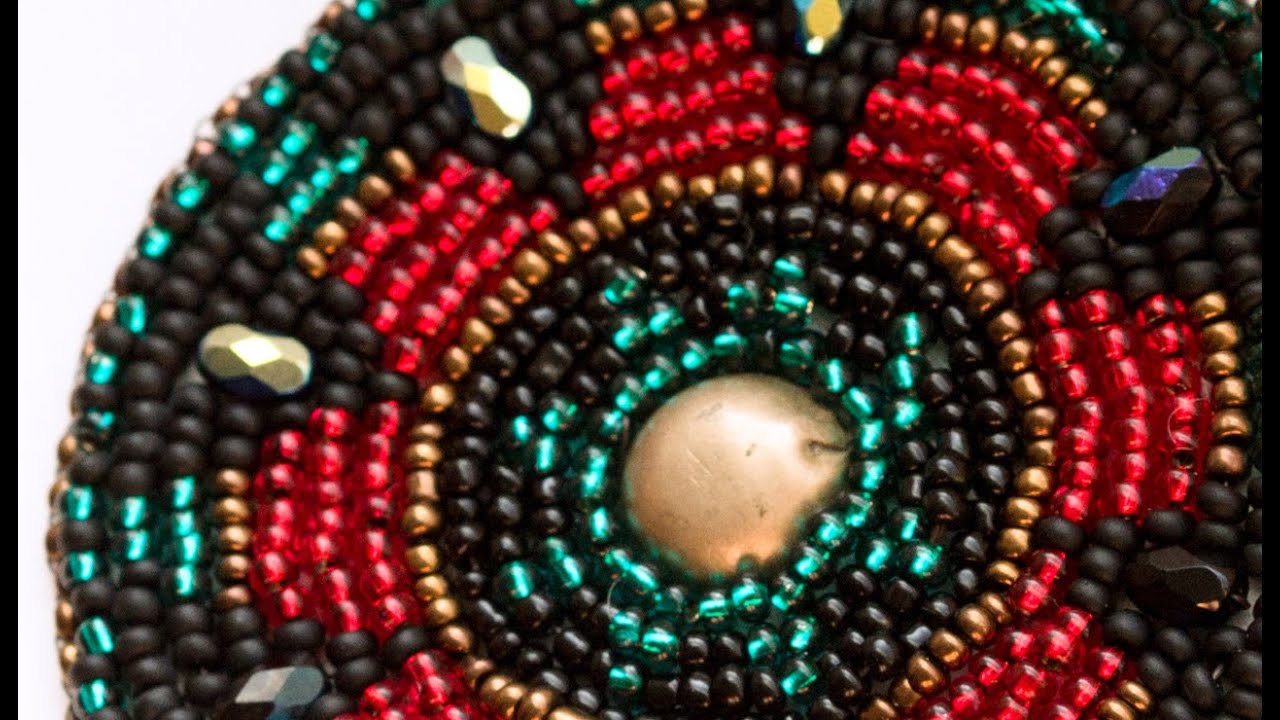 beaded medallion for ATS Bellydance costumes