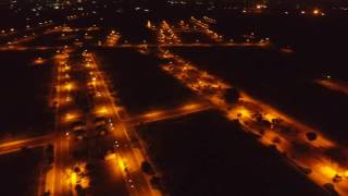 Aerial stock footage India Night view DJI Phantom