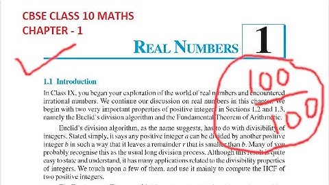 Maths Tutor  CBSE Class 10, Real Numbers , Theorem 1.3 (English)