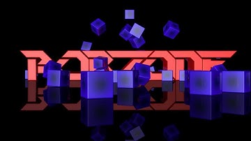 Intro with falling cubes Cinema 4d