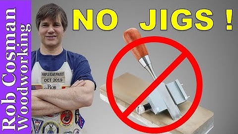 How To Sharpen Hand Plane Blades - NO JIG