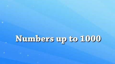 Class 2 ll Maths - Numbers upto 1000 ll Rising Star International School Bikaner