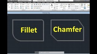 Fillet and Chamfer Command - AutoCAD