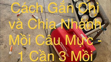 Cách Gắn Chì và Chia Nhánh Mồi Câu Mực - 1 Cần 3 Mồi | Jen & Sam Vlog | Cuộc Sống Ở Mỹ Massachusetts