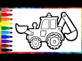 How to draw JBC Car for kids/Drawing Painting Coloring JBC Car/Easy Drawing Car for kids #cardriving