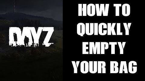How To QUICKLY Move Items & Empty Your Backpack To Make Space In Inventory Tip DayZ Xbox PS4 Console