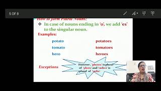 Nouns Singular and plurals