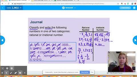 8.2B Classify Real Numbers & Estimate Square Roots l Math with Ms. Huang