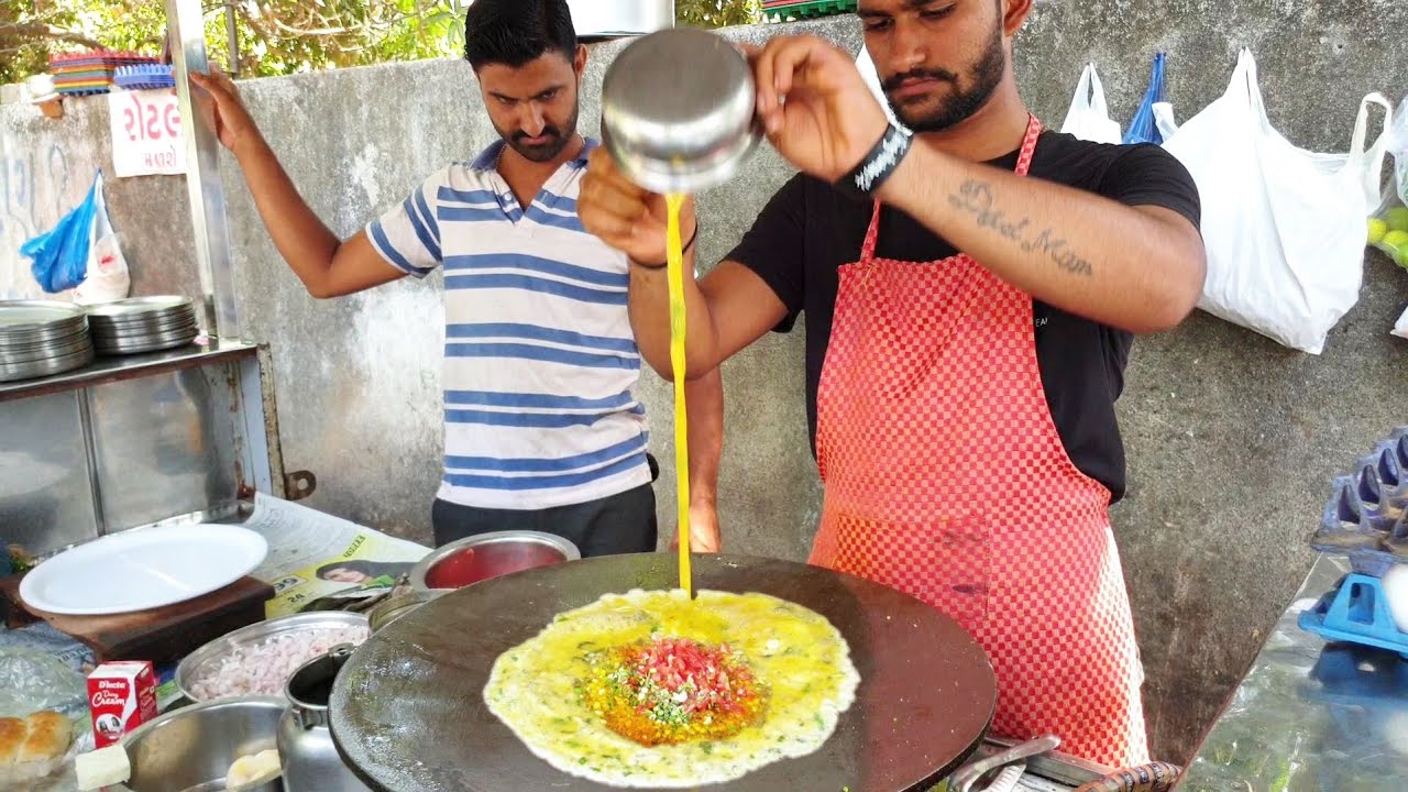 Mumbai Maharaja Omelette || Creamy Egg Dish Recipe || Street Food India | Tasty Street Food