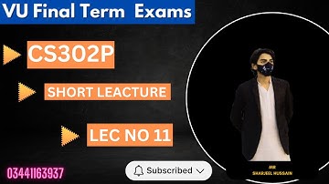 CS302P Lecture 11 || CS302 Short Lectures | Electronic Workbench Software || BY MR SHARJEEL HUSSAIN