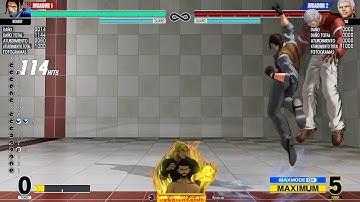 THE KING OF FIGHTERS XV:  ROBERT GARCIA All bar Optimal combo 114 Hits ( combo to delete urgently)