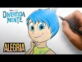 Como Desenhar a Feliz (Alegria) de Divertidamente | Tutorial Passo a Passo