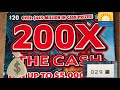 Big Zeros #FloridaLottery 200X the Cash scratch off $20 ticket Black box special Winner #winning