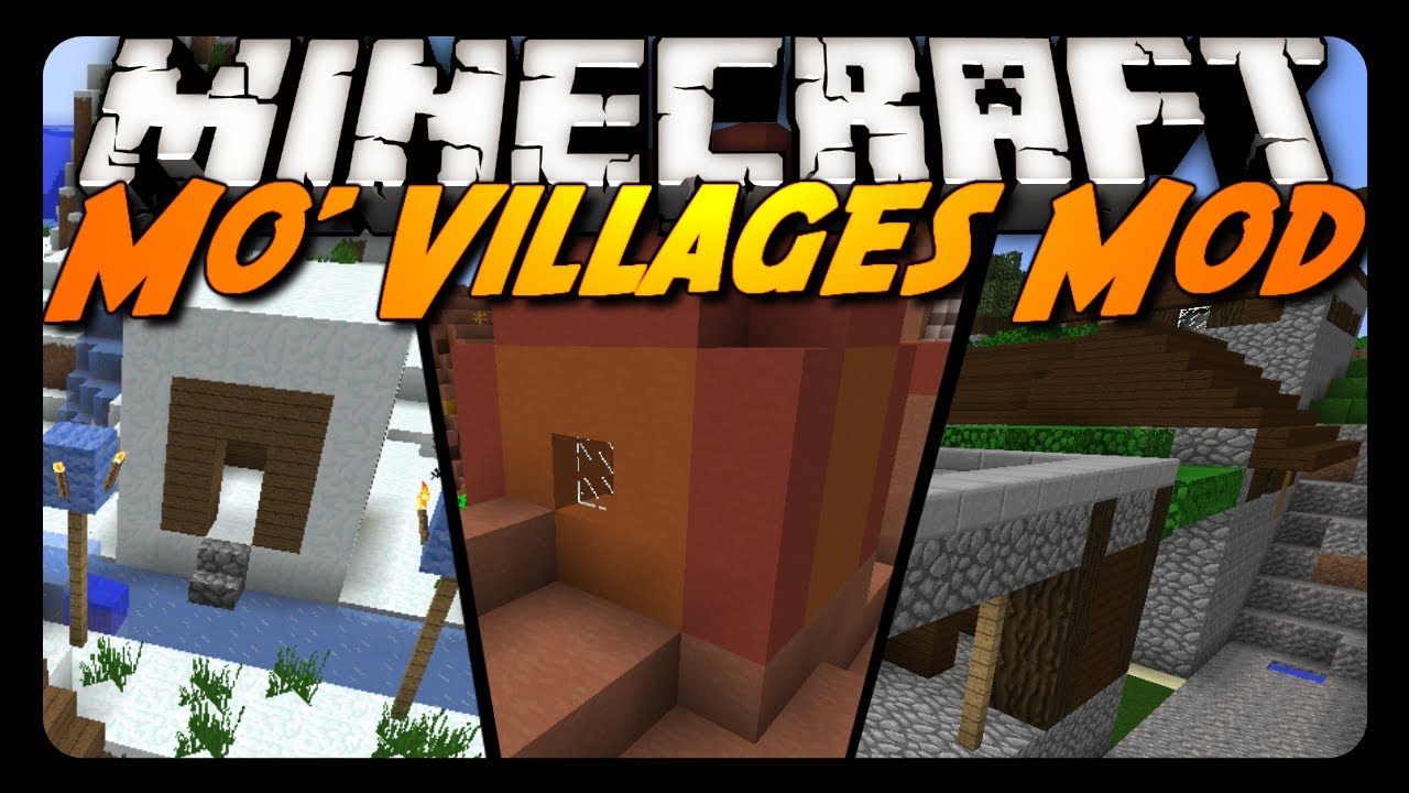 Minecraft Mod Review Mo Villages Mod Youtube