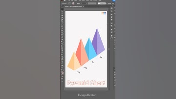 3D Pyramid Chart with Rectangle and Line Segment in Adobe Illustrator | DesignMentor