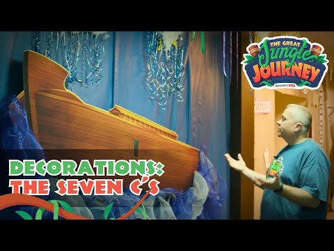 Decorating the 7 C’s of History | The Great Jungle Journey VBS: Decorations