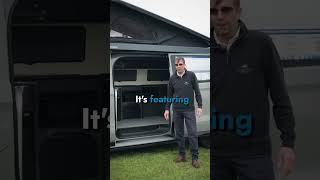 VW T7 Long Wheelbase Tour, Wide Bed, Shower & BBQ Point (Newark Show, Stand 13) #shorts