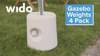Wido gazebo weights (pack of 4) product video (gweights)