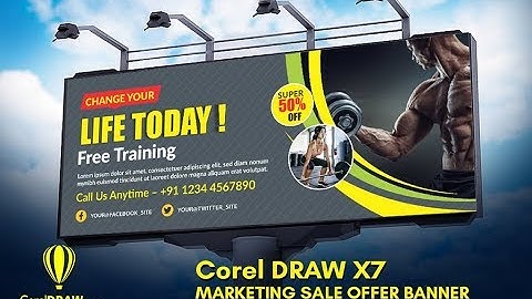 corelDraw Flex banner design | Billboard and hoarding design